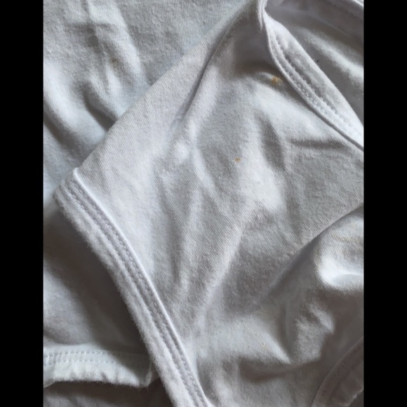 SASKI COLLECTION BRAND STRETCH WHITE BODYCON WORKOUT YOGA CROP TOP S XS - Picture 9 of 11